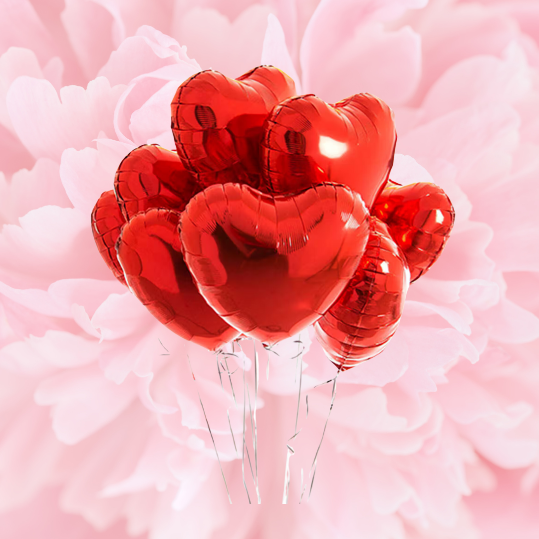 Heart Shape Helium Balloons